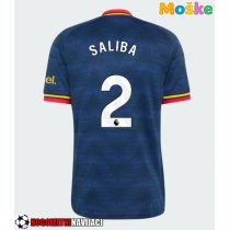 Moške Nogometnih dresov Arsenal William Saliba #2 Gostujoči 2026-27 Kratki rokavi